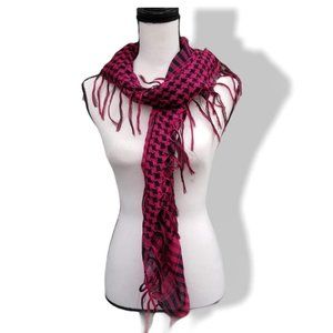 Black/Pink Lightweight Scarf